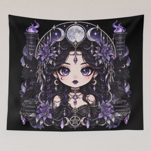Item preview, Gothic Chibi Goddess Hecate designed and sold by Alcyone-Blue.
