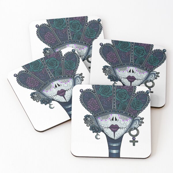 Item preview, Catrina Crown | Vintage Day of the Dead Tarot Art designed and sold by  Ojo de Lilith.
