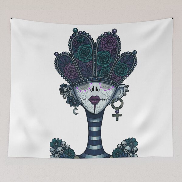 Item preview, Catrina Crown | Vintage Day of the Dead Tarot Art designed and sold by  Ojo de Lilith.