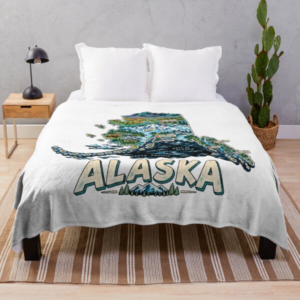 Item preview, Hand Drawn Alaska Travel Souvenir Landmark Gift designed and sold by MichaeIRellov.