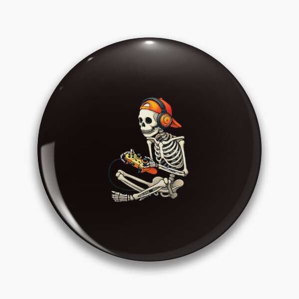 Item preview, Halloween Skeleton Gamer Playing Video Games designed and sold by ImeldaSparks.