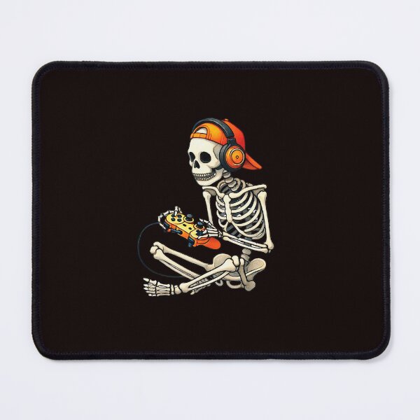 Item preview, Halloween Skeleton Gamer Playing Video Games designed and sold by ImeldaSparks.