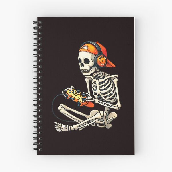 Item preview, Halloween Skeleton Gamer Playing Video Games designed and sold by ImeldaSparks.