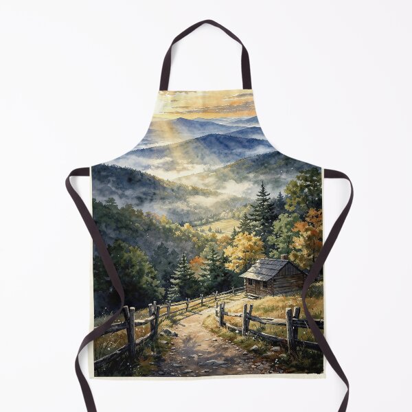 Item preview, Great Smoky Mountains National Park Tennessee North Carolina Vintage Watercolor Travel designed and sold by Teelogic.