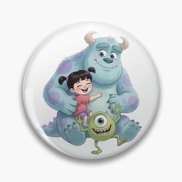 Item preview, Sulley, Boo, and Mike Wazowski Illustration designed and sold by 4U---Store.