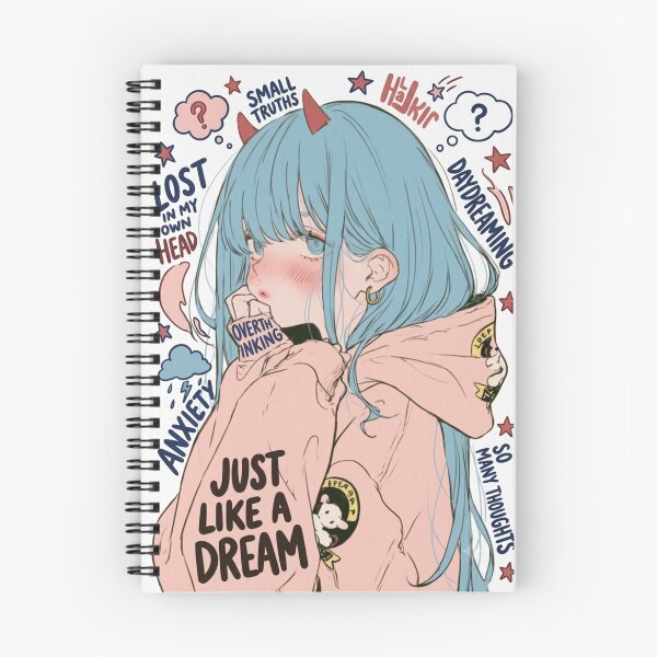 Item preview, Horny-Devil Blue-Hair She-Devil Is Over-Thinking Her Horn-y Dreams designed and sold by Print Fiction.