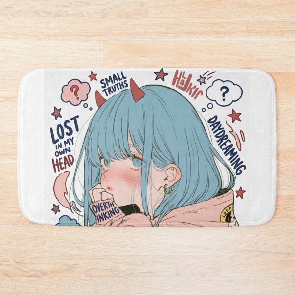 Item preview, Horny-Devil Blue-Hair She-Devil Is Over-Thinking Her Horn-y Dreams designed and sold by Print Fiction.