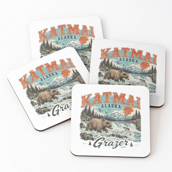Item preview, Katmai Alaska Grazer Fat Bear Week Big Bear Stand Wilderness designed and sold by ImeldaSparks.