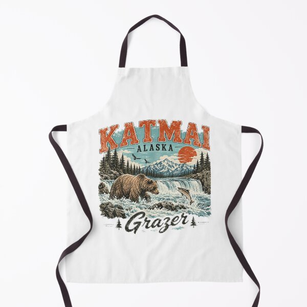 Item preview, Katmai Alaska Grazer Fat Bear Week Big Bear Stand Wilderness designed and sold by ImeldaSparks.