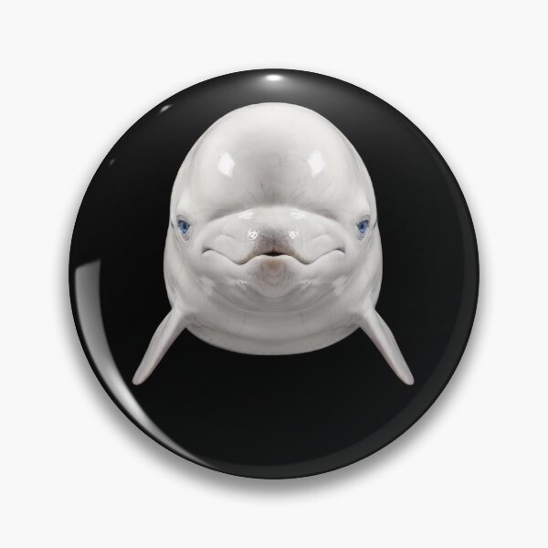 Item preview, Beluga Whale Face Cute Blue Eyes Ocean Animal Art designed and sold by cabana.space.