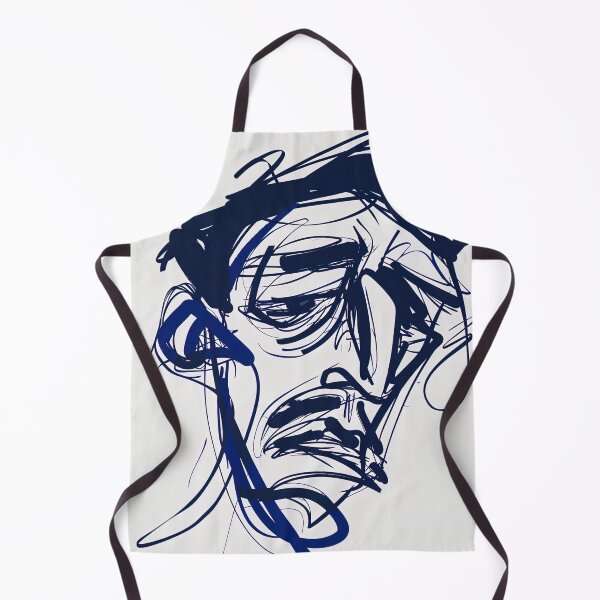 Item preview, Disgust - Blue Abstract Art designed and sold by shadow-bloom.