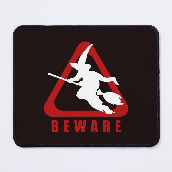 Item preview, Beware Witch Flying Halloween designed and sold by LooseThreades.