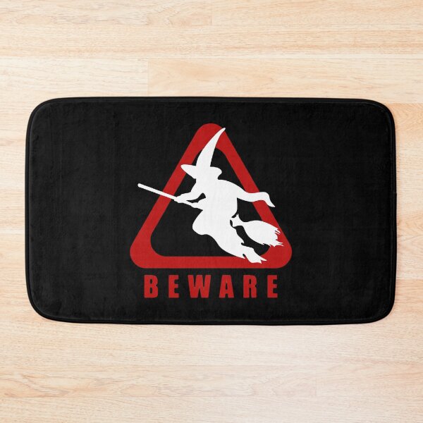 Item preview, Beware Witch Flying Halloween designed and sold by LooseThreades.