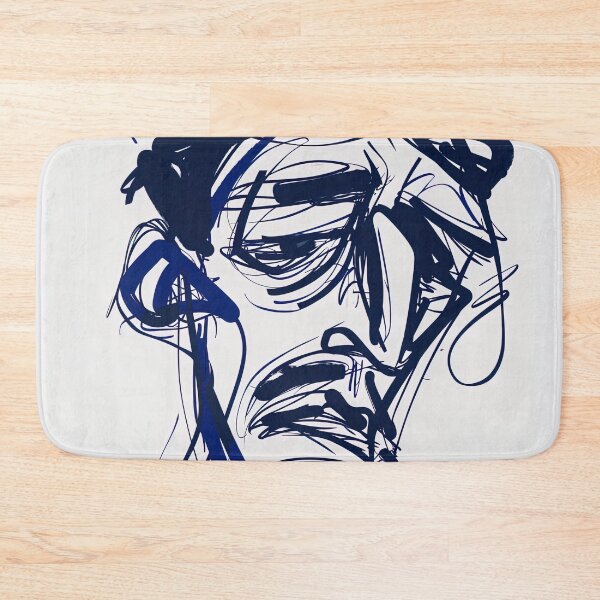 Item preview, Disgust - Blue Abstract Art designed and sold by shadow-bloom.