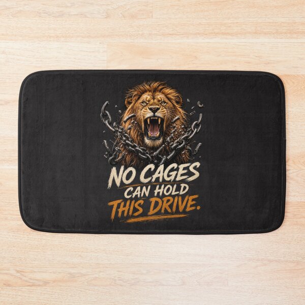 Item preview, No Cages Can Hold This Drive Roaring Lion Breaking Chains Motivational Design designed and sold by Bennie Singh.