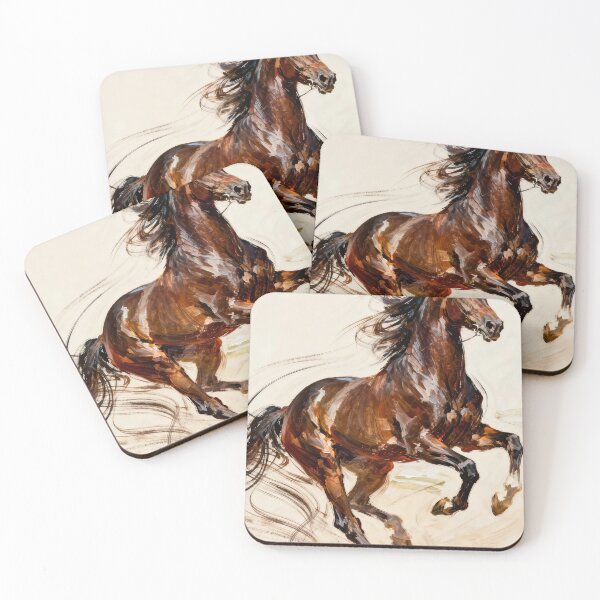 Item preview, Brown Horse Galloping with Flowing Mane designed and sold by KAMOCHI Art.