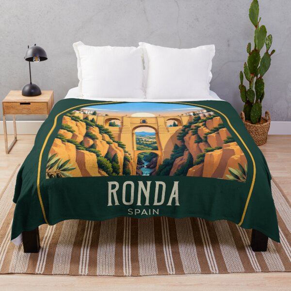 Artikelvorschau, Ronda Vintage Reiseillustration entworfen und verkauft von HomeLivingCo.