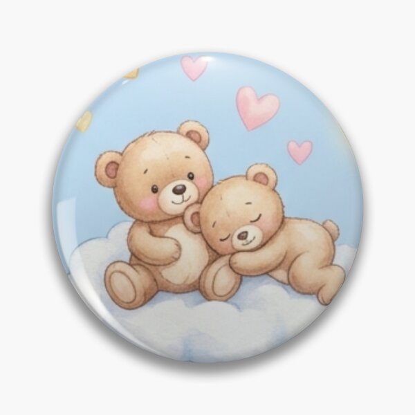 Item preview, Teddy Bear Clouds Seamless Pattern designed and sold by ShivCraftStudio.