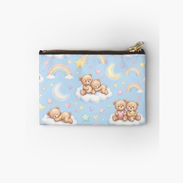 Item preview, Teddy Bear Clouds Seamless Pattern designed and sold by ShivCraftStudio.