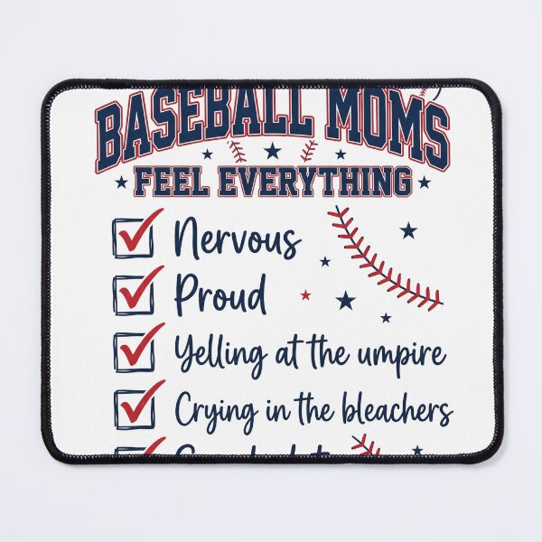 Item preview, Baseball Moms Feel Everything Funny Checklist designed and sold by DEVINE-PIXELZ.