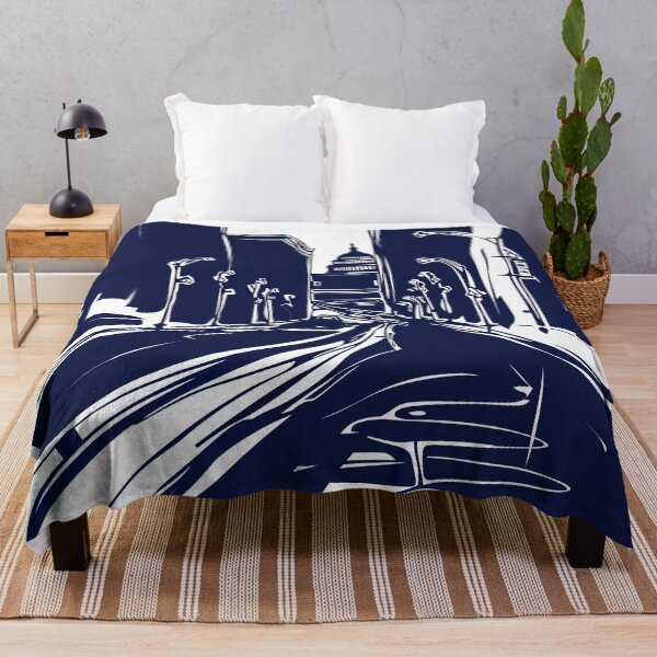 Item preview, District of Columbia, USA - Blue Abstract Art designed and sold by shadow-bloom.