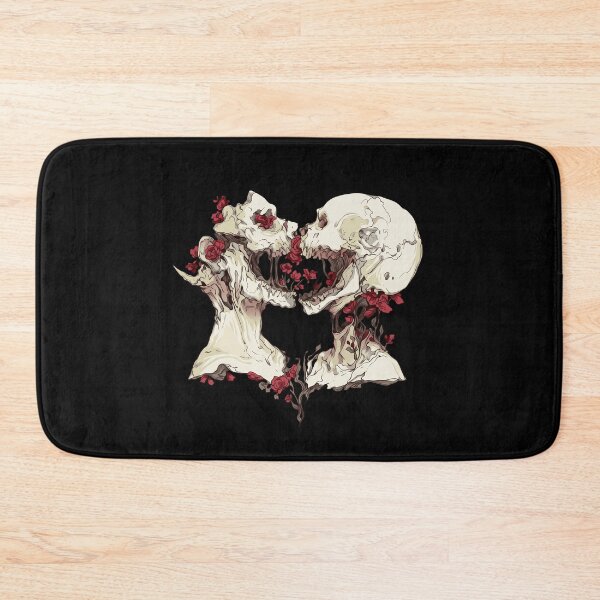 Item preview, Kissing Skulls Roses designed and sold by loosequee.