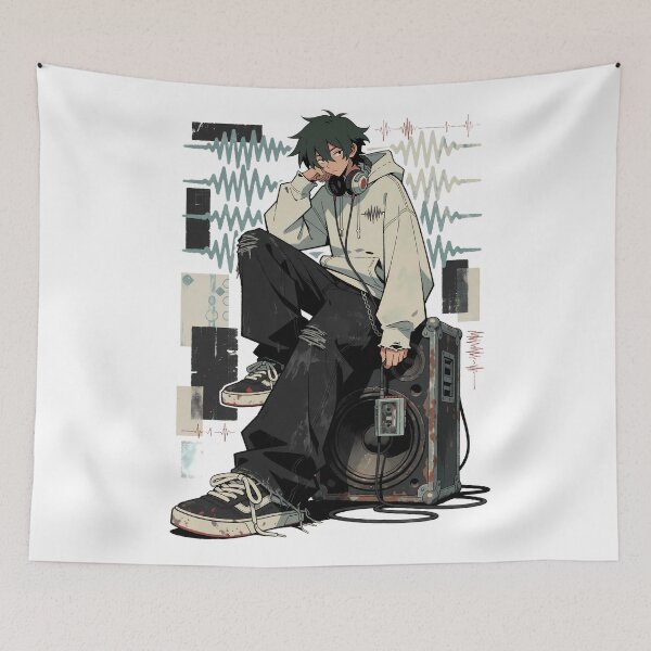 Item preview, Milo – Dead Signal Club Retro Anime Streetwear designed and sold by Infinitelypink.