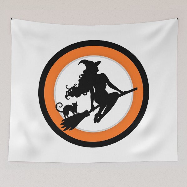 Item preview, Halloween Witch on Broom designed and sold by Witch Joseph.