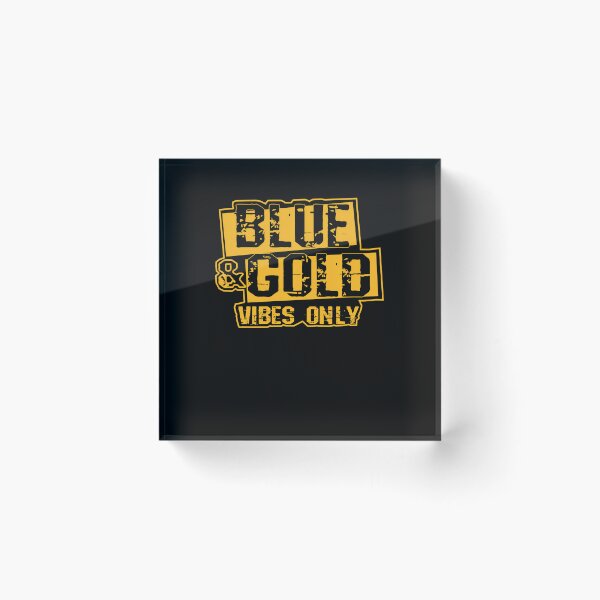 Item preview, Blue And Gold Game Day Team Spirit High School Football designed and sold by snailslowdance.