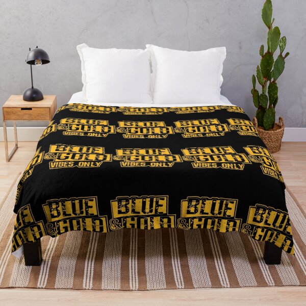 Item preview, Blue And Gold Game Day Team Spirit High School Football designed and sold by snailslowdance.
