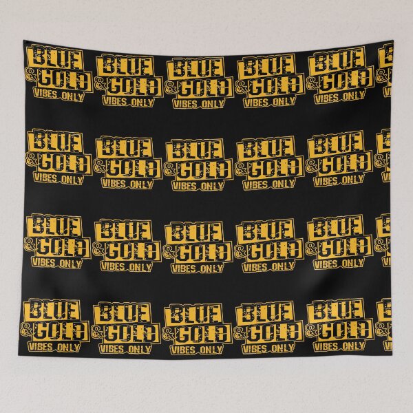 Item preview, Blue And Gold Game Day Team Spirit High School Football designed and sold by snailslowdance.