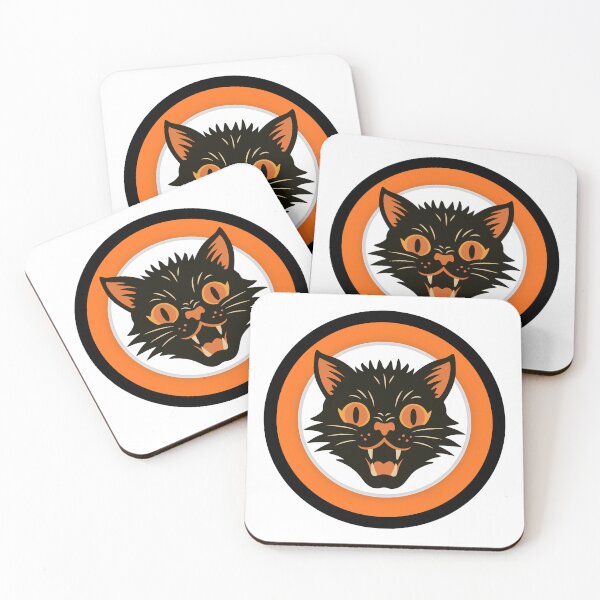 Item preview, Halloween Cat in Orange and Black designed and sold by Witch Joseph.