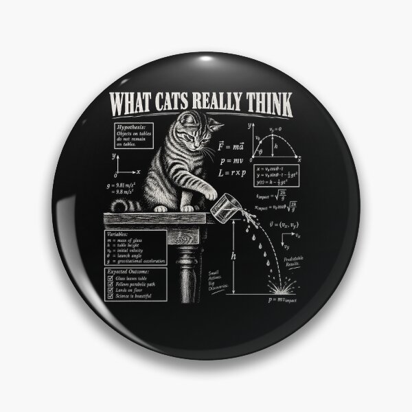 Item preview, What Cats Really Think Funny Physics Science Cat designed and sold by will freed18.