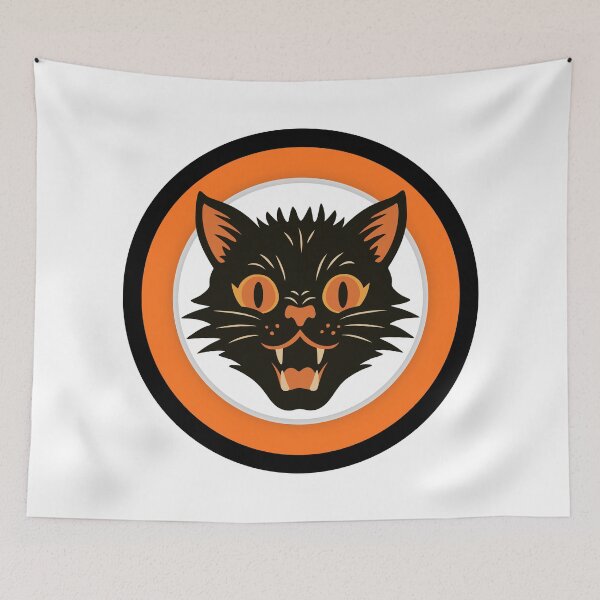 Item preview, Halloween Cat in Orange and Black designed and sold by Witch Joseph.