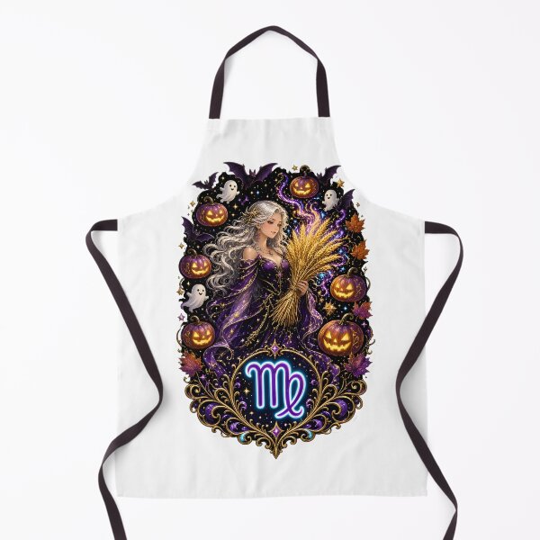 Item preview, Virgo Halloween Harvest Goddess Art designed and sold by Zodiac Celestial Art.