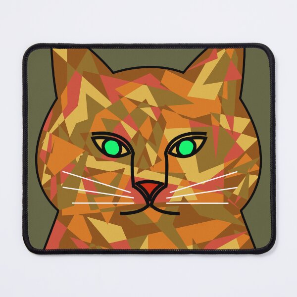 Item preview, Camouflage cat head (khaki background) designed and sold by yuretzius.