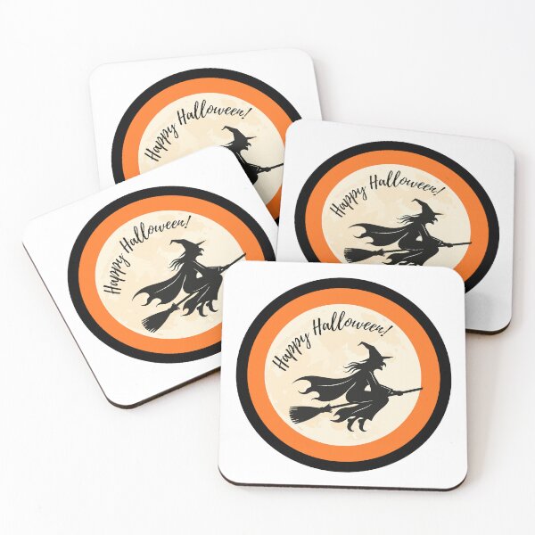 Item preview, Happy Halloween Witch on Broom designed and sold by Witch Joseph.