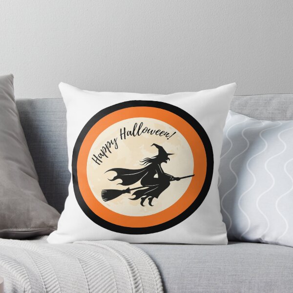 Item preview, Happy Halloween Witch on Broom designed and sold by Witch Joseph.