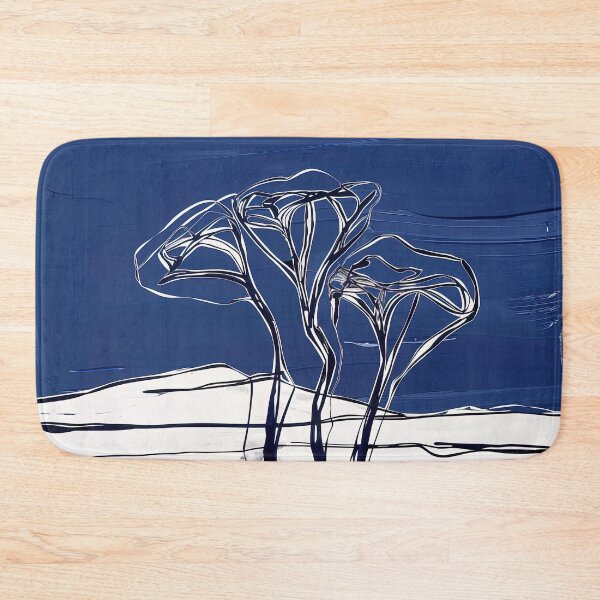 Item preview, Djibouti landscape - Blue Abstract Art designed and sold by shadow-bloom.