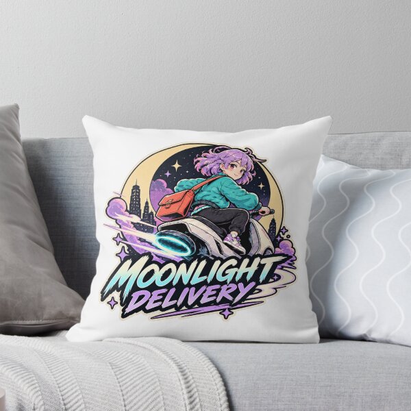 Item preview, Moonlight Delivery - Anime Hover Scooter Courier designed and sold by AcruxUltra.