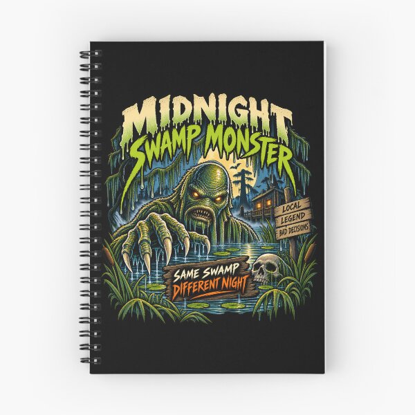 Item preview, Midnight Swamp Monster – Same Swamp Different Night Horror designed and sold by SidTastic .