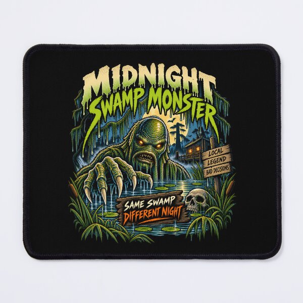 Item preview, Midnight Swamp Monster – Same Swamp Different Night Horror designed and sold by SidTastic .