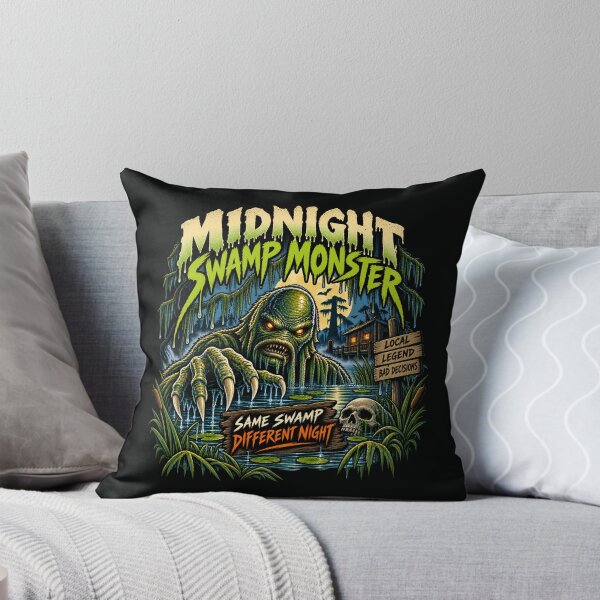 Item preview, Midnight Swamp Monster – Same Swamp Different Night Horror designed and sold by SidTastic .