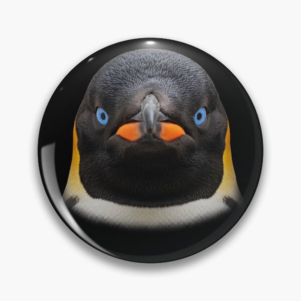 Item preview, Emperor Penguin Face Blue Eyes Antarctic Bird Art designed and sold by cabana.space.
