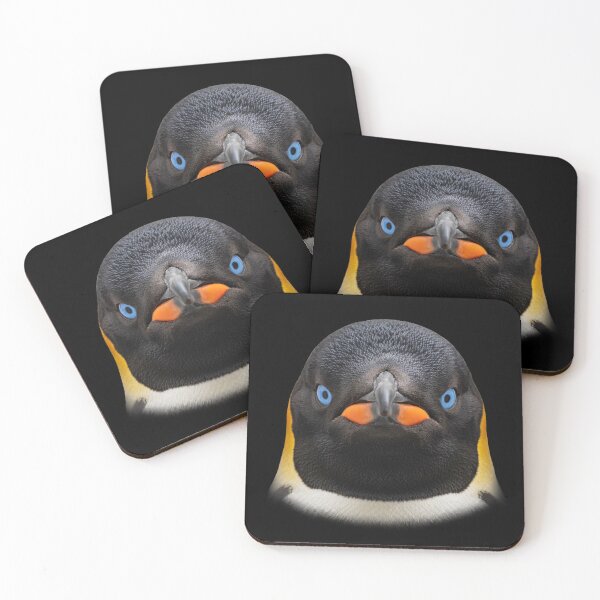 Item preview, Emperor Penguin Face Blue Eyes Antarctic Bird Art designed and sold by cabana.space.
