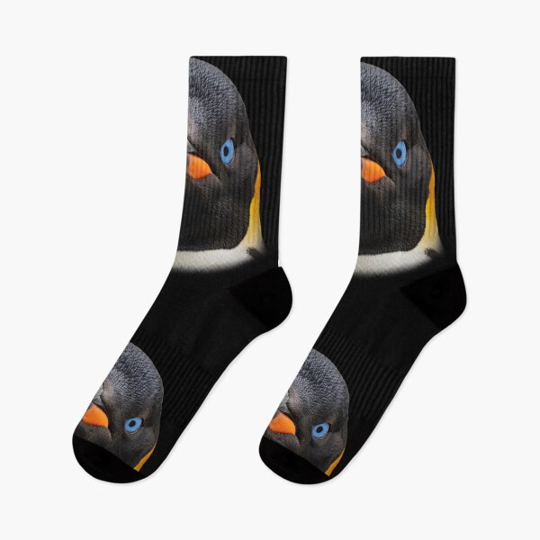 Item preview, Emperor Penguin Face Blue Eyes Antarctic Bird Art designed and sold by cabana.space.