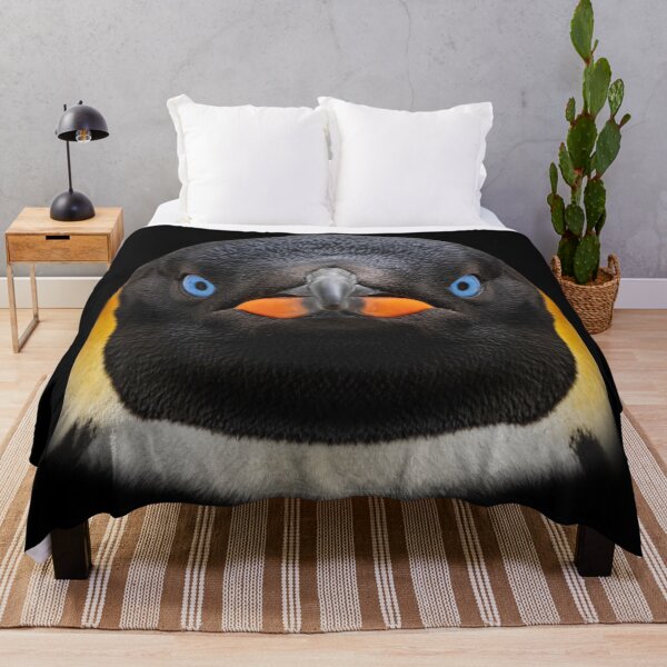 Item preview, Emperor Penguin Face Blue Eyes Antarctic Bird Art designed and sold by cabana.space.