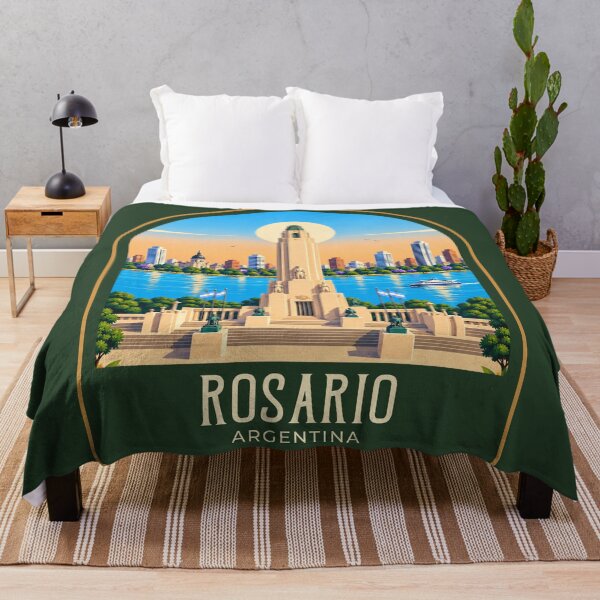 Item preview, Rosario Vintage Travel Illustration designed and sold by HomeLivingCo.