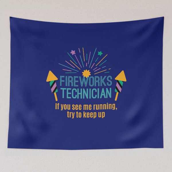 Item preview, Fireworks Technician If You See Me Running Try To Keep Up Cool Gift For Every Illuminations Rockets Fire Flowers Lovers designed and sold by Klimentina.