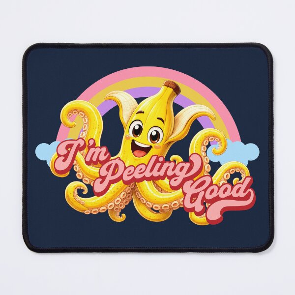 Item preview, I'm Peeling Good – Cute Banana Octopus Rainbow Pun designed and sold by littleblued.